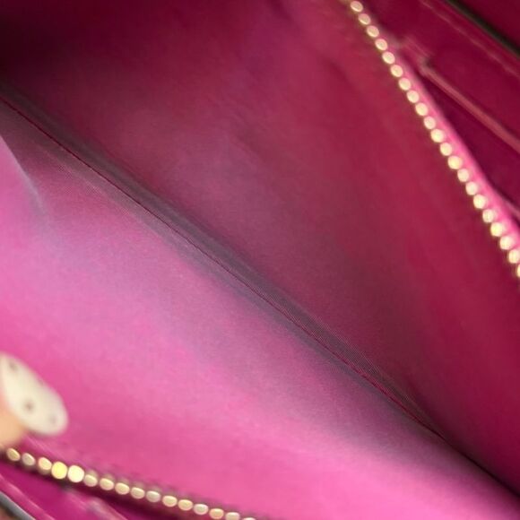 Christian Diorissimo Round Zipper Long Wallet Round Zip Logo Charm Black Pink - Picture 6 of 9